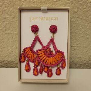 NWT Persimmon 3½" Earrings